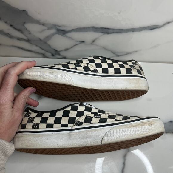Vans Old Skool | Black White Checkerboard Skateboard Shoes M Sz 6 W Sz 7.5 - Picture 6 of 8